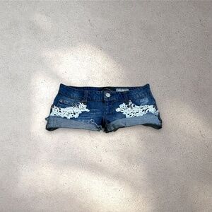 Aeropostale Low Rise Micro Denim Shorts